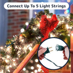 PREXTEX 100 Count Clear Christmas Lights - 20 ft Ultra Bright String Lights with Green Wire for Indoor and Outdoor Use, Christmas Trees, Holidays, Patios and Garden