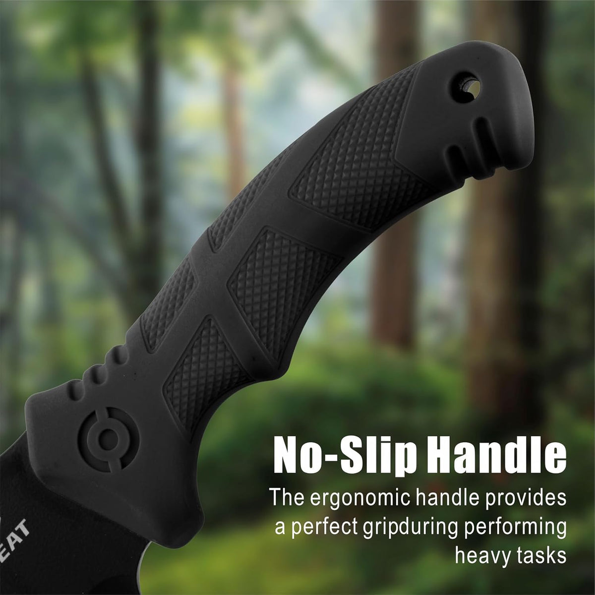 REAT Machete with Saw,16" Heavy Duty Machete with Sheath, Dual-Purpose Gardening Machete Knife for Chopping and Sawing,Ergonomic No-Slip Handle