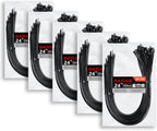 Long Zip Ties Heavy Duty 24 inch, Large Zip Ties with 200 lbs Tensile Strength, Big Cable Ties, Black, 250 Pack, by GAIIAN