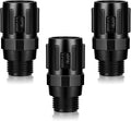 Tondiamo 3 Pcs 45 Psi Drip Irrigation Pressure Regulator, 3/4" Female Hose Thread x 3/4" Male Hose Thread Pressure Reducer Flow Valve for Garden Drip Irrigation Parts Emitters System
