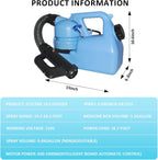 6L(1.59 Gallon) Electric ULV Cold Fogger Machine,Electric Atomizer Sprayer,Electric Fogger Portable,Adjustable Flow Rate, Large Area Spraying for Home Indoor Outdoor