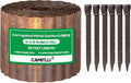 Corrugated Metal Garden Edging,Sturdy Tall Landscape Edging Borders with 6pcs Anchor Stakes, Perfect DIY for Flower Beds, Lawn and Pathway,Tree Surrounds,Paver Edges (Pre-Rusted 10"×20FT)