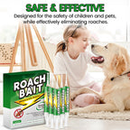 Roach Gel Bait 10 Pack - Fast-Acting Indoor Cockroach Infestation Killer Gel for Indoor Pest Control, Targets German American Oriental Roaches, Includes Gloves and Applicator