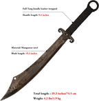 SV Handmade cast Manganese Steel Chopping Blade Sword, Full Tang, Outdoor, Hunting, Camping, Hiking, Survival, with Protective Cover, Multiple Styles to Choose from