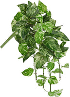 Hollyone Artificial Pothos Hanging Plants 25" Fake Ivy Vine Faux Ivy Pothos Leaves Hanging Plant Greenery for Wall House Room Patio Indoor Outdoor Home Shelf Office Wedding Decor