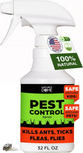 Nature's Dome Eco-Friendly Pest Control Spray – Ant, Roach, Spider, Fly, Flea and Insect Control with Natural Essential Oils – Fast-Acting, Child & Pet Safe for Indoor & Outdoor Use (32 OZ)