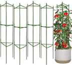 Moirsunt 4Pack Tomato Cages Plant Cages 4ft Multifunctional Tomato Support Garden Trellis Tomato Stakes Cucumber Tomato Trellis for Vertical Climbing Plants Vegetable Flowers