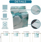 Turquoise Marble Cotton Linen Table Runner for Dining Kitchen, Wedding Outdoor Party Tablerunners Decoration, Nature Marble Crack Country Retro Dresser Scarf Coffee Tablecloth Runners 13x120 Inches