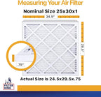Filter King 25x30x1 Air Filter | 4-PACK | MERV 13 HVAC Pleated A/C Furnace Filters | MADE IN USA | Actual Size: 24.5 x 29.5 x .75"