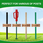 Fence Post Driver with Handle,12LB Hand Post Pounder,2.7 inches Inner Dia. Pole Rammer, Farm Wire Fencing for T Post, Metal Fence Stake and Sign Posts, Red