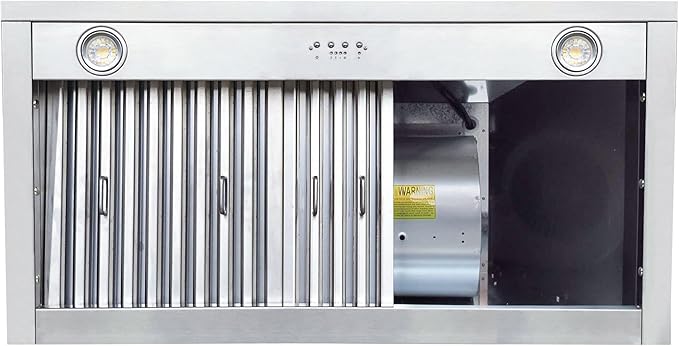 CT Copper Tailor Sloped Copper Vent Hood Island Mount,30'' W,30''H, 610 CFM Exhaust Fan,Stainless Steel Vent,LED Light,Dishwasher-Safe Baffle Filters,VH8TR1
