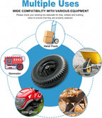 2-Pack of 4.80/4.00-8 Pneumatic Tire and Wheel,2PR (Air Filled)- 5/8"or 3/4" Powdered Metal bushings and 3"or 6"Center Hub,for Wheelbarrow,Garden and Utility Cart,Trolley,Wagon and More (MYTT4008-2)