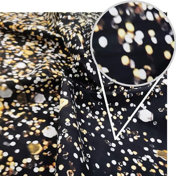 WOLADA Black and Gold Backdrop Golden Glitter Backdrop for Photography Wedding Birthday Baby Shower Party Photo Studio 8x6FT 11176