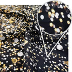 WOLADA Black and Gold Backdrop Golden Glitter Backdrop for Photography Wedding Birthday Baby Shower Party Photo Studio 8x6FT 11176