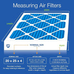 Nordic Pure 20x25x4 (Actual Size: 19 1/2 x 24 1/2 x 3 5/8) Pleated Air Filters MERV 7 Plus Carbon 1 Pack