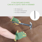 6 Inch Galvanized Garden Landscape Staples Stakes 25 50 100 PCS Anti-Rust Garden Staples U-Shaped Landscape Pins for Secure Lawn Fabric (25, 6 Inch)