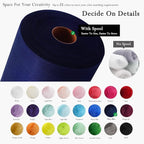 Navy Blue Tulle Fabric Rolls 54 Inch by 40 Yards Tulle Bolt Spool for Wedding Decorations DIY Tutu Baby Shower Table Skirt Ceiling Decor Birthday Party Craft Supplies