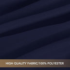 sancua Square Tablecloths 54x54 Inch - Navy Blue Fabric Table Cloth for Square or Round Tables, Washable Polyester Table Cover for Dinner, Holiday Party, Decorative Display Tables
