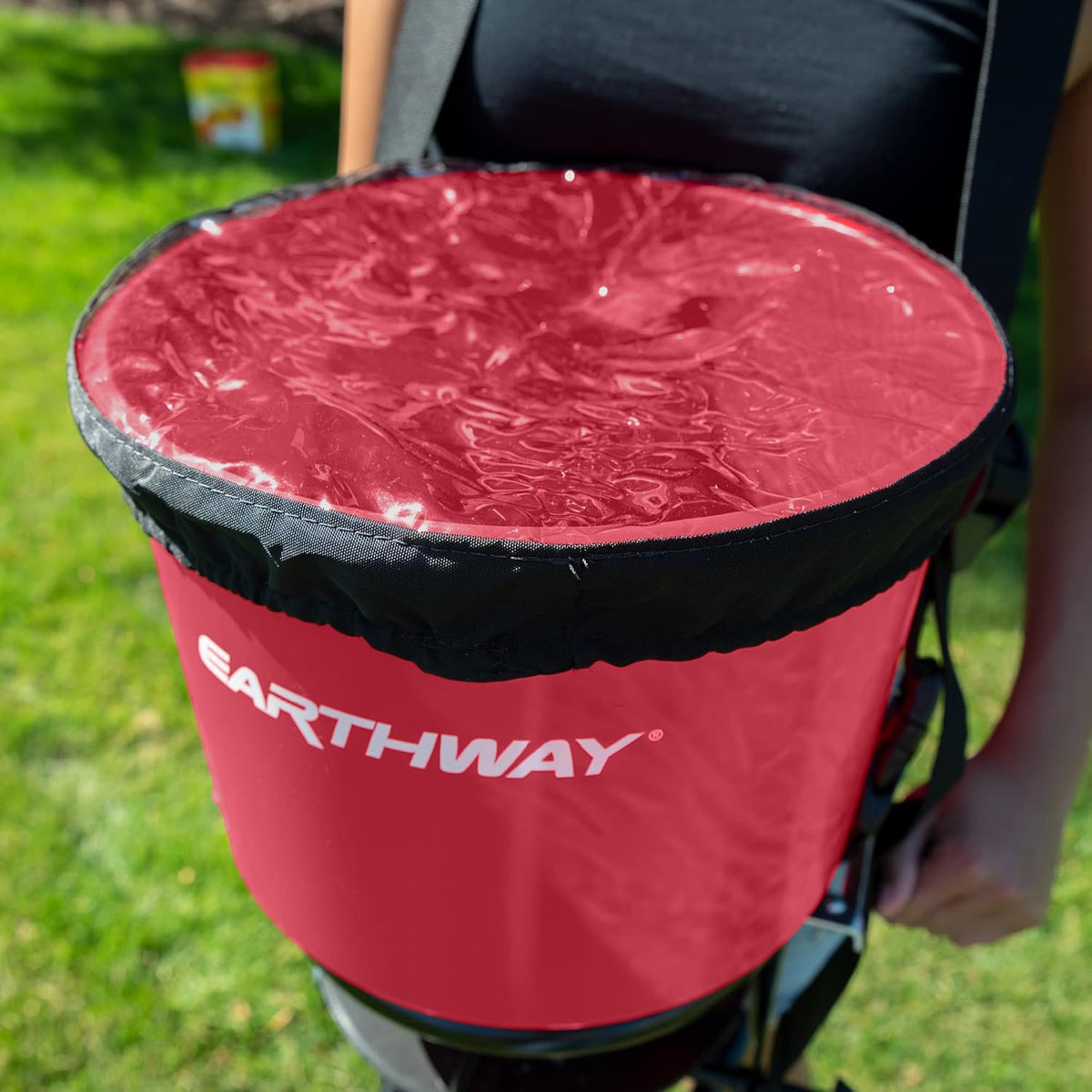 EarthWay 3100 40 LB (18 KG) Professional Chest Mount Hand Crank Broadcast Spreader Including Even Spread Technology, Comfortable & Adjustable Harness Strap and Rain Cover