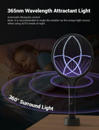 YISSVIC Electric Fly Swatter 4000V Bug Zapper Racket Dual Modes Mosquito Killer with Purple Mosquito Light Rechargeable for Indoor Home Office Backyard Patio Camping (Black-2 Pack)