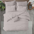 Kotton Culture 1 Pc Twin Size Duvet Cover Only -100% Egyptian Cotton Sateen 600 TC Ultra Soft Premium Durable Comforter Cover Zipper Closure & Corner Ties(Light Grey, Twin/Twin XL 68" X 90")