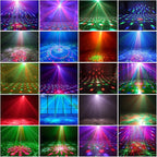 Party Lights DJ Disco Lights, Sound Activated Disco Ball Strobe Stage Light Star Ocean Projector with Remote Control for Home Decoration Parties Gift Club Bar Festival Christmas Birthday Wedding