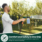 VENETIO 8-Dial Hose Attachment Spray Gun for Liquid Fertilizer/Soap | Precision Lawn & Garden Feeder for Uniform Fertilizing and Watering Plants | Hose-End Nozzle Sprayer with 16oz Bottle