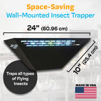 Gardner WS-85 Indoor Fly Trap with Proprietary LED, Decorative Wall Sconce Fly Light -40,000 Hour Rated Bulb, No Zap and Smell, Built to Last for Restaurants and Cafes, Made in USA for Commercial Use