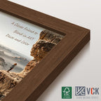 VCK 24x30 Poster Frame Set of 4 - Brown, Gallery-Quality Wood Picture Frames, 1.1-Inch Wide Border, Polished Plexiglass, Vertical or Horizontal Wall Display for Photo/Art/Prints, Brown