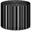 Corrugated Metal Garden Edging 6" x 50Ft, Sturdy Lawn Edging Border, Landscape Edging Border for Lawn, Flower Bed, Garden and Yard (Black, 6 * 50Ft)