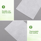 GREANER 400 PCS Plant Nursery Bags, 3.5"x4.7" Biodegradable White Pots for Plants, Fabric Seedling Grow Bags for Indoors and Outdoors Use