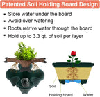 Vertical Planter, 7 Tier Stackable Strawberry Planter with Garden Tool Set, Movable Indoor/Outdoor Garden Herb Pot for Growing Vegetables and Succulents, Green