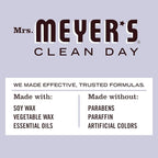 MRS. MEYER'S CLEAN DAY Soy Aromatherapy Candle, 25 Hour Burn Time, Made with Soy Wax and Essential Oils, Lavender, 4.9 oz