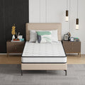 PayLessHere | 6 Inch Twin Mattress | Medium Firm Hybrid Mattress | White | with High-Density Foam and Breathable Cover | Pocket Spring Design, Pressure Relief | Bed in a Box, CertiPUR-US Certified