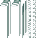 Plant Stake Support - 6 Pack Adjustable Height 12" or 24", Garden Support Stake Plant Cage Support Rings, Single Stem Plant Support Stakes, for Flowers Amaryllis Tomatoes Peony Lily Rose (24inch)