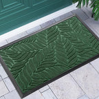 Yimobra Front Door Mat Outdoor Indoor, 36x24 All-Season Waterproof Welcome Mat, All-Weather Outside Entrance Mat, Non-Slip Patio Porch Doormat, Low Profile, Fade Resistant, Green