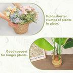 PRETTY JOLLY 5PCS Iron Monstera Plant Support Stakes Premium Plant Stand for Indoor & Outdoor Plants Practical Leaf Holders,Durable Trellis Accessories for Gardening Enthusiasts(Tree+Butterfly)