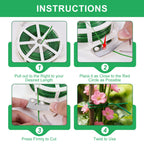 2 Pack Twist Ties, 525 Feet Rustproof Flexible Garden Plant Tie with Cutter