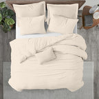 Kotton Culture 120"x120" 1 Pc Super King Plus/Super Oversize King Duvet Cover Only 100% Egyptian Cotton - 600 TC Comforter Cover, Zipper Closure & Corner Ties - Fits Only Extra Large Inserts - Butter