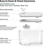 Top Fill Humidifiers for Bedroom Large Room, Super Easy Clean Humidifier with Only 3 Washable Parts to Clean, 1.3Gal 4.5L Ultrasonic Cool Mist Humidifier, Filter-free, 25dB Ultra-quiet for Baby