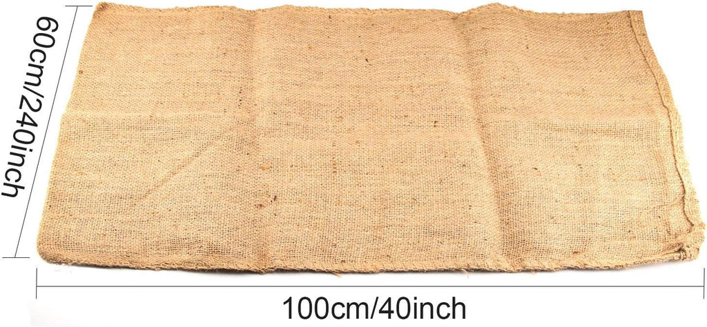 KEILEOHO 6 Pack 40 X 24 Inch Burlap Bags, Planting Growing Bag, Large Potato Sack, Burlap Bag for Vegetables Gardening, Large Food Grade Burlap Sacks for Gardening