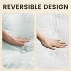 QUIETSEA Reversible RV King Mattress Topper Egg Crate Memory Foam Mattress Topper, Bamboo Viscose Mattress Pad RV King, Noiseless Waterproof Mattress Cover with Deep Pocket up to 21", 72" x 80"