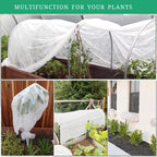 LHongL Plant Covers Freeze Protection with Ultra Fine Mesh Reusable Floating Row Cover for Plants Vegetables Flowers Fruits Frost Sun Protection 1.2oz/yd² (8x33ft)