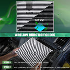 P609422 Premium Cabin Air Filter With Activated Carbon Compatible withFREIGHTLINER CASCADIA 2008-2023 CENTURY COLUMBIA 2000-2016 CORONADO 2000-2016