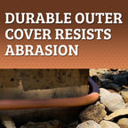 Flexzilla Colors SwivelGrip Garden Hose 5/8 in. x 25 ft., Lightweight All-Weather Water Hose, Durable and Flexible, Leak-Free Connections, Red Clay