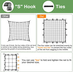 2 Pack 4x4 Trellis Netting for 4x4/8x4 Grow Tent, Heavy Duty Elastic Scrog Net with Hooks for Indoor Plant Growing Tents, Flexible Trellis Net Support for Hydroponics,Outdoor Climbing Plant
