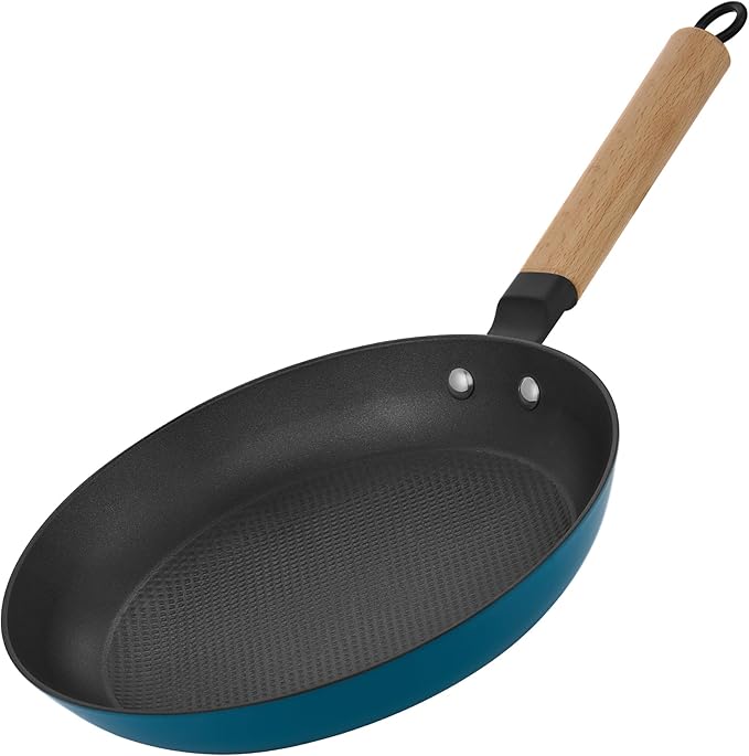 YUTANN Nonstick Frying Pan 10 inch, Ceramic Cast Iron Skillet, Lightweight Pre-seasoned Cast Iron Pan with Detachable Handle, Dishwasher & Oven Safe, Free of PFAS and PFOA
