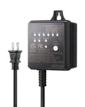 DEWENWILS 30W Outdoor Low Voltage Transformer with Timer and Photocell Light Sensor, 12V DC, ETL Listed