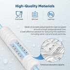 PUREPLUS 20 Micron 10"x2.5" Whole House String Wound Sediment Filter for Well Water, Replacement Cartridge for Universal 10 inch RO System, WP-5, Aqua-Pure AP110, CFS110, Culligan P5,WFPFC4002, 6Pack