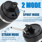 Ice Shave 2-in-1 Stainless Steel Vacuum Tumbler & Cordless Blender - 28oz, Leak Resistant, Cold 24Hrs/Ice 2 Days, 120 Watts with Waterproof Charging - For Smoothies, Home/Office/Car, Black
